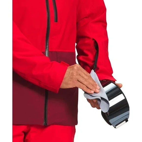 The North Face Sickline Jacket Men's 2XL Red Waterproof Full Zip Hooded PHC160 - Picture 4 of 12